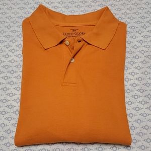 Men's Orange Faded Glory Polo
